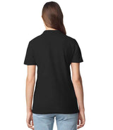 Gildan Ladies SoftStyle® Double Piqué Polo Shirt | Black thumbnail 2
