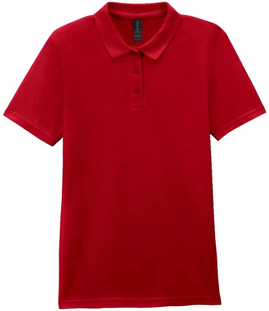 Gildan Ladies SoftStyle® Double Piqué Polo Shirt | Cherry Red