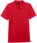 Gildan Ladies SoftStyle® Double Piqué Polo Shirt | Red thumbnail 4