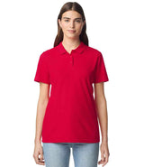 Gildan Ladies SoftStyle® Double Piqué Polo Shirt | Red thumbnail 1