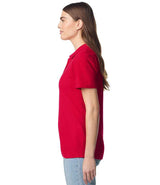 Gildan Ladies SoftStyle® Double Piqué Polo Shirt | Red thumbnail 3