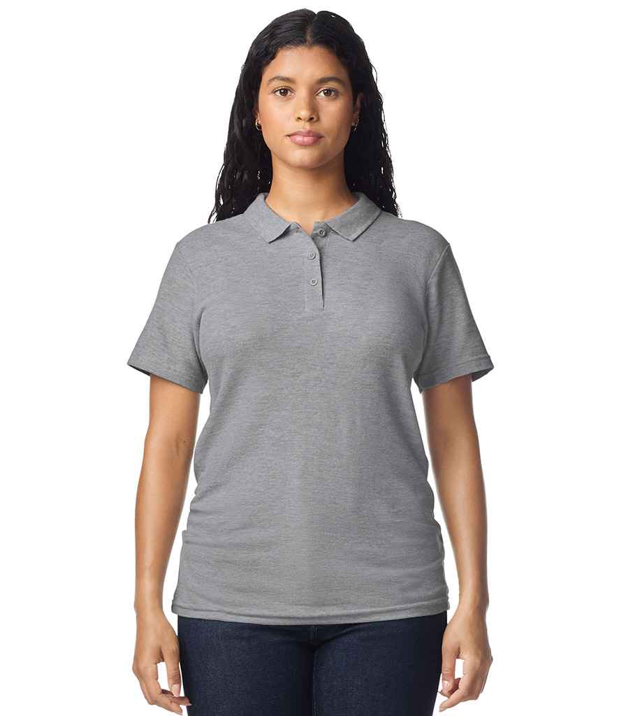 Gildan Ladies SoftStyle® Double Piqué Polo Shirt | Sport Grey