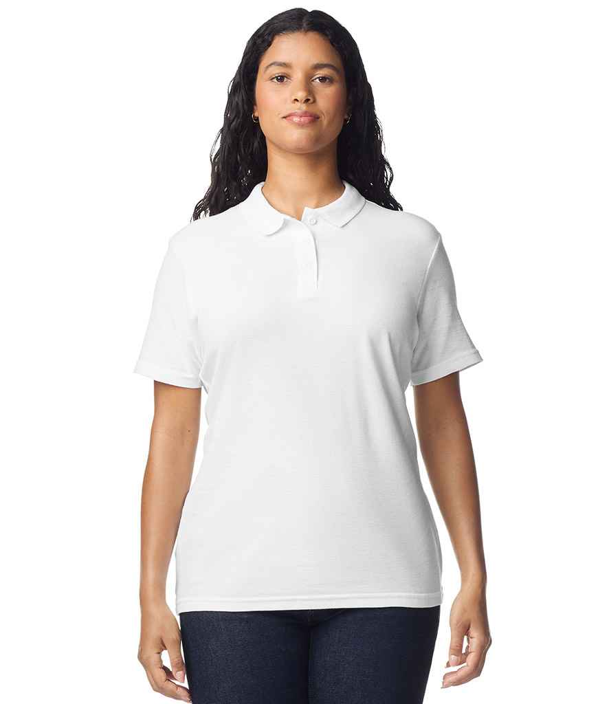 Gildan Ladies SoftStyle® Double Piqué Polo Shirt | White