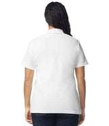 Gildan Ladies SoftStyle® Double Piqué Polo Shirt | White thumbnail 2