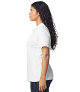 Gildan Ladies SoftStyle® Double Piqué Polo Shirt | White thumbnail 3