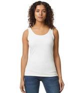 Gildan Ladies SoftStyle® Tank Top | White thumbnail 1