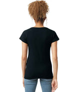 Gildan Ladies SoftStyle® V Neck T-Shirt | Black thumbnail 2