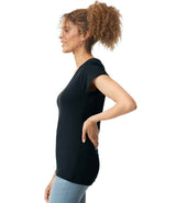 Gildan Ladies SoftStyle® V Neck T-Shirt | Black thumbnail 3