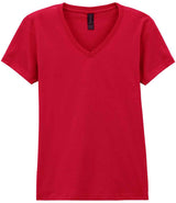 Gildan Ladies SoftStyle® V Neck T-Shirt | Cherry Red thumbnail 4