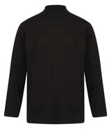 Henbury Long Sleeve Roll Neck Top | Black thumbnail 1