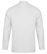 Henbury Long Sleeve Roll Neck Top | White thumbnail 1