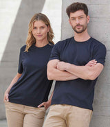 Henbury Unisex Coolplus® Wicking Piqué T-Shirt | Navy thumbnail 1