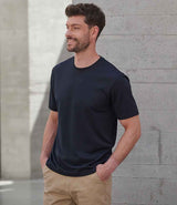 Henbury Unisex Coolplus® Wicking Piqué T-Shirt | Navy thumbnail 2