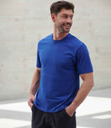 Henbury Unisex Coolplus® Wicking Piqué T-Shirt | Royal Blue thumbnail 2