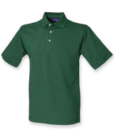 Henbury Classic Heavy Cotton Piqué Polo Shirt | Bottle Green thumbnail 1