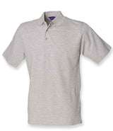 Henbury Classic Heavy Cotton Piqué Polo Shirt | Heather Grey thumbnail 1