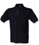 Henbury Classic Heavy Cotton Piqué Polo Shirt | Navy thumbnail 1