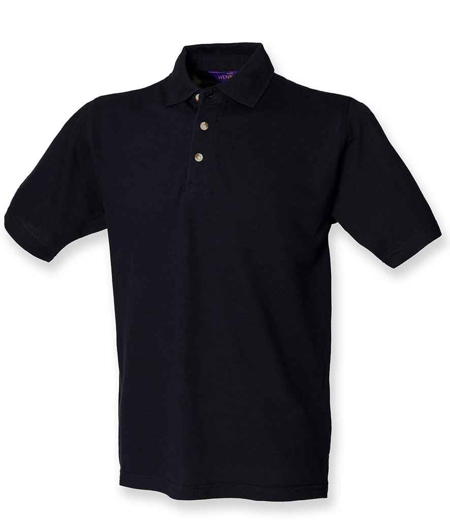 Henbury Classic Heavy Cotton Piqué Polo Shirt | Navy