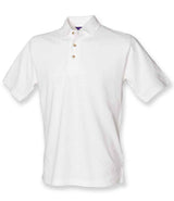 Henbury Classic Heavy Cotton Piqué Polo Shirt | White thumbnail 2
