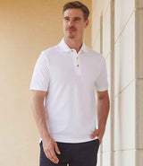 Henbury Classic Heavy Cotton Piqué Polo Shirt | White thumbnail 1