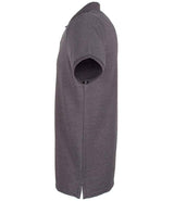 Henbury Modern Fit Cotton Piqué Polo Shirt | Charcoal thumbnail 3