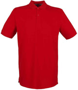 Henbury Modern Fit Cotton Piqué Polo Shirt | Classic Red thumbnail 3