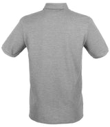 Henbury Modern Fit Cotton Piqué Polo Shirt | Heather Grey thumbnail 2