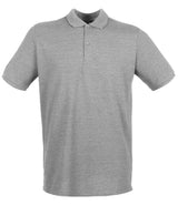 Henbury Modern Fit Cotton Piqué Polo Shirt | Heather Grey thumbnail 1
