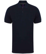 Henbury Modern Fit Cotton Piqué Polo Shirt | Navy thumbnail 1