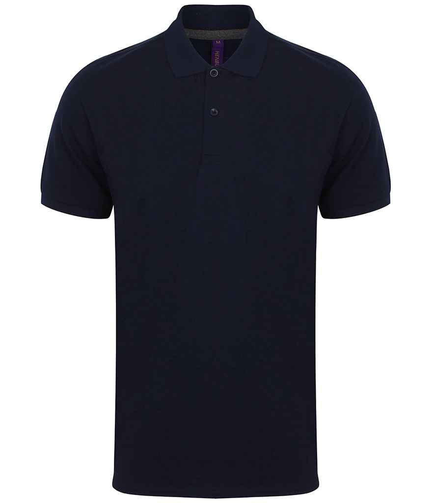 Henbury Modern Fit Cotton Piqué Polo Shirt | Navy