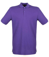 Henbury Modern Fit Cotton Piqué Polo Shirt | Purple thumbnail 1