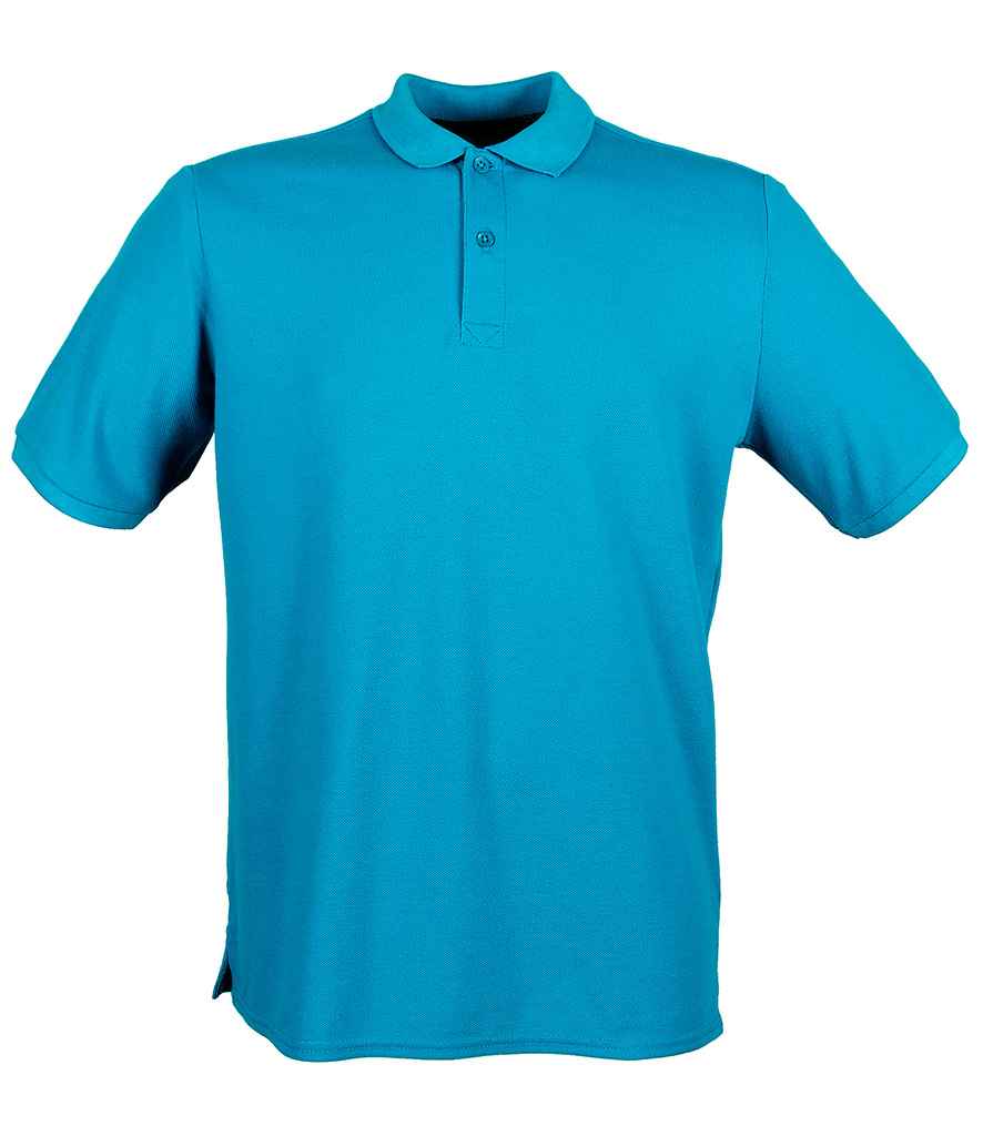 Henbury Modern Fit Cotton Piqué Polo Shirt | Sapphire Blue