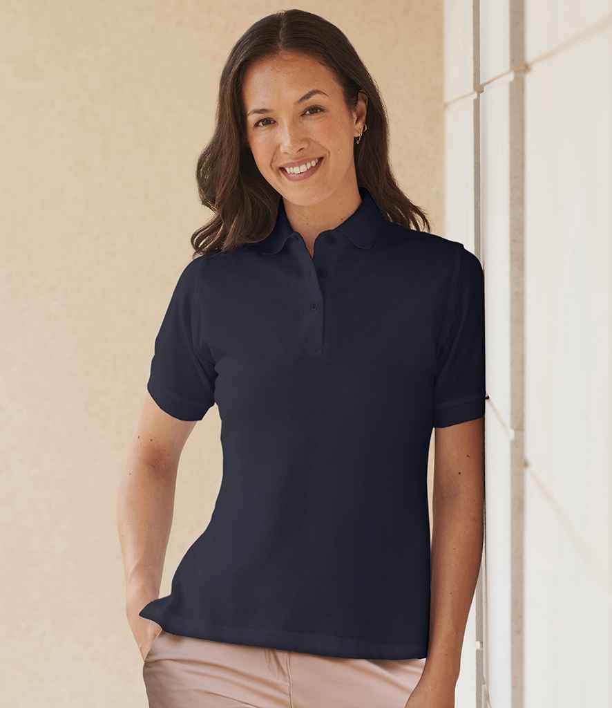 Henbury Ladies Classic Cotton Piqué Polo Shirt | Navy
