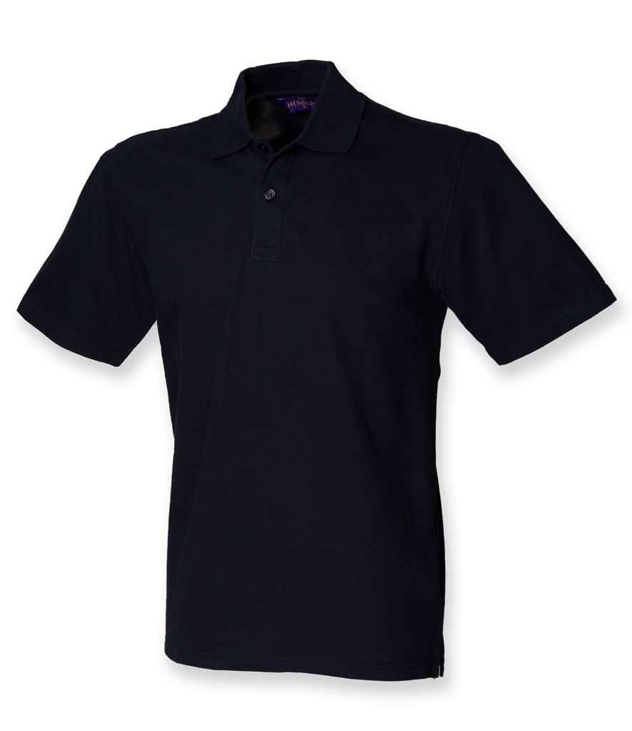 Henbury Unisex Stretch Cotton Piqué Polo Shirt | Navy