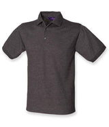 Henbury Heavy Poly/Cotton Piqué Polo Shirt | Charcoal thumbnail 1