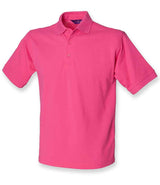 Henbury Heavy Poly/Cotton Piqué Polo Shirt | Fuchsia thumbnail 1