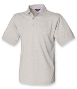 Henbury Heavy Poly/Cotton Piqué Polo Shirt | Heather Grey thumbnail 1