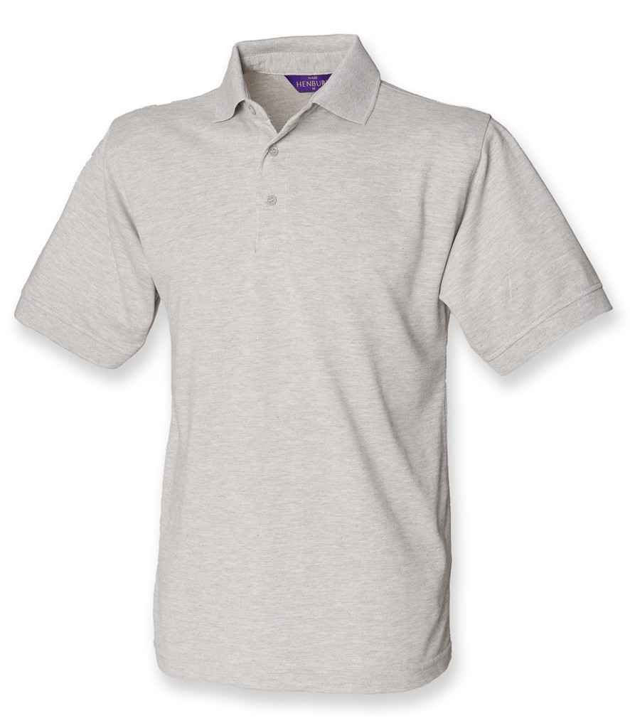 Henbury Heavy Poly/Cotton Piqué Polo Shirt | Heather Grey