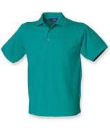 Henbury Heavy Poly/Cotton Piqué Polo Shirt | Jade thumbnail 4