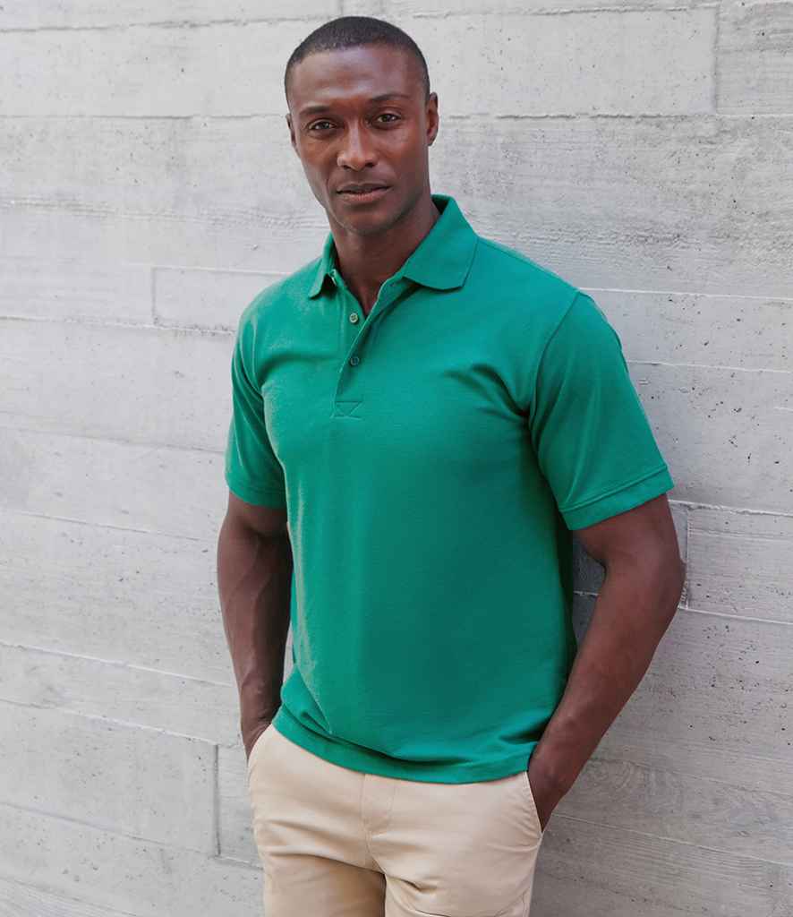 Henbury Heavy Poly/Cotton Piqué Polo Shirt | Jade