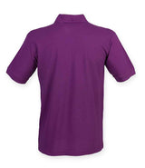 Henbury Heavy Poly/Cotton Piqué Polo Shirt | Magenta thumbnail 2
