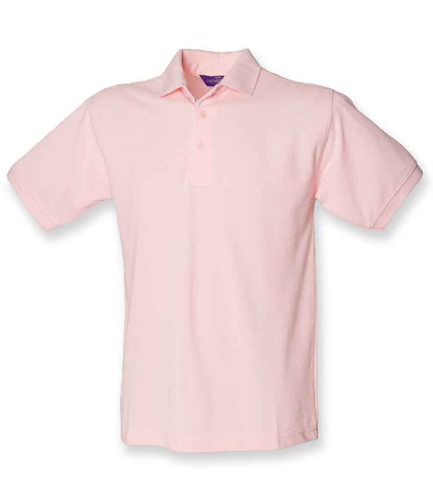 Henbury Heavy Poly/Cotton Piqué Polo Shirt | Pink