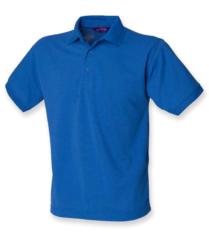 Henbury Heavy Poly/Cotton Piqué Polo Shirt | Royal Blue