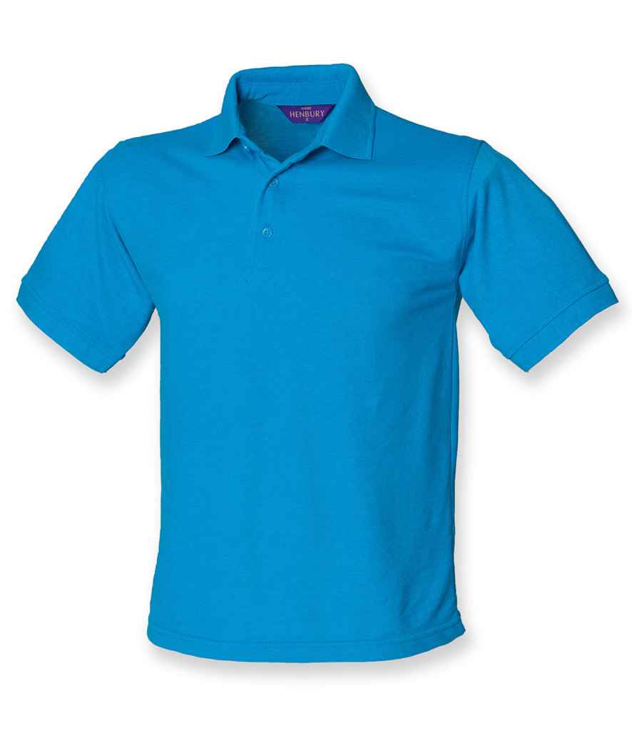Henbury Heavy Poly/Cotton Piqué Polo Shirt | Sapphire Blue