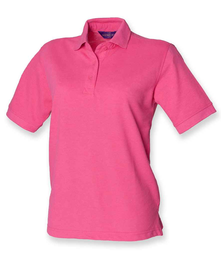 Henbury Ladies Poly/Cotton Piqué Polo Shirt | Fuchsia