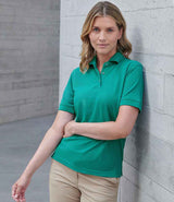 Henbury Ladies Poly/Cotton Piqué Polo Shirt | Jade thumbnail 1