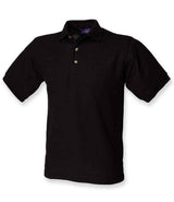 Henbury Ultimate Poly/Cotton Piqué Polo Shirt | Black thumbnail 1