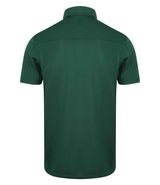 Henbury Slim Fit Stretch Microfine Piqué Polo Shirt | Bottle Green thumbnail 2