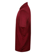 Henbury Slim Fit Stretch Microfine Piqué Polo Shirt | Burgundy thumbnail 3