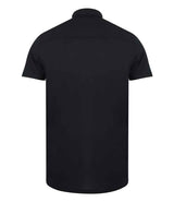 Henbury Slim Fit Stretch Microfine Piqué Polo Shirt | Navy thumbnail 3